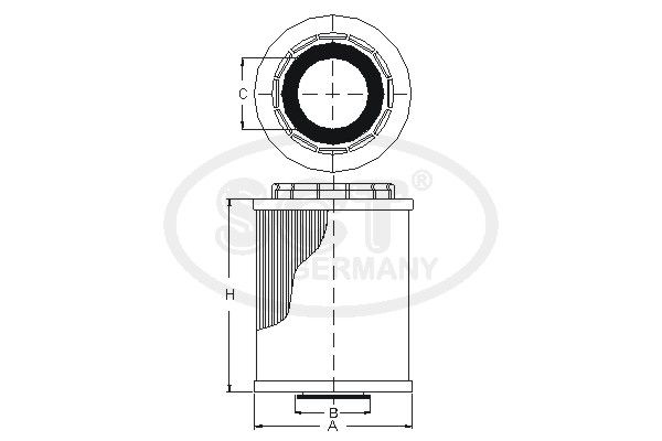 SCT GERMANY Eļļas filtrs SH 427 P